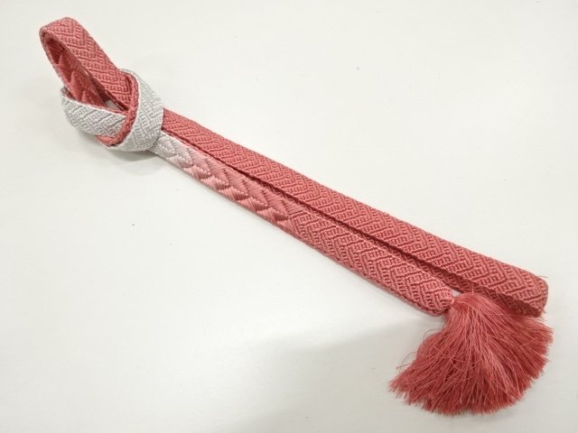 JAPANESE KIMONO / HANDTIED OBIJIME CORD 